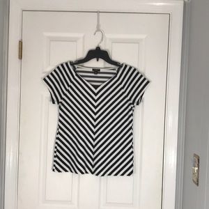 Ann Taylor Striped short sleeve
